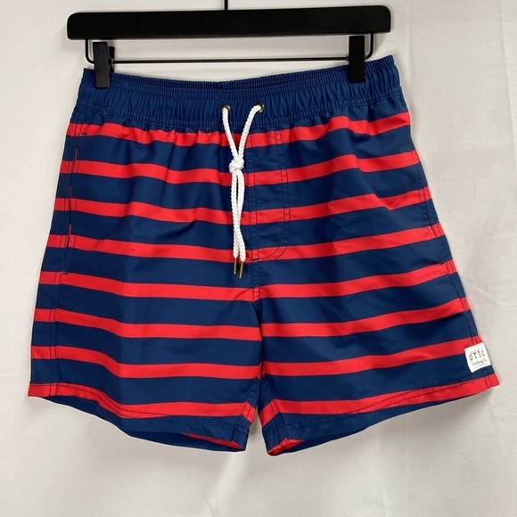 ORTC Port Willunga Stripe Swim Trunks Red & Blue Size XS (28) NWT - Picture 3 of 7